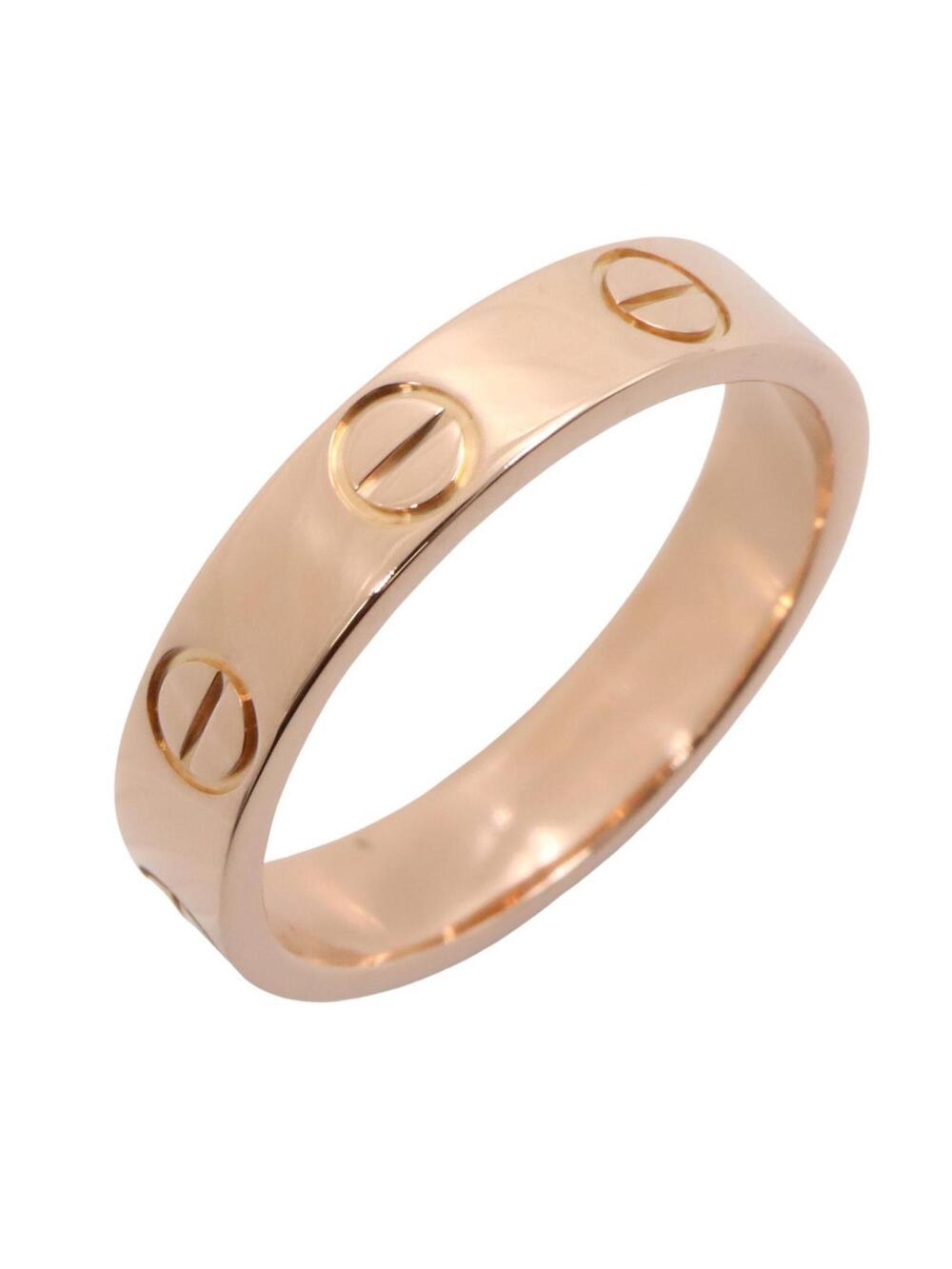 Cartier Mini Love Ring 18Kpg Pink Rose #334805C14B